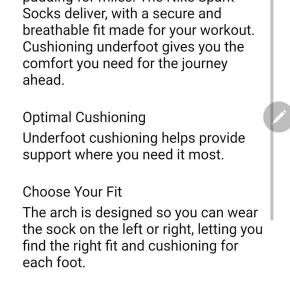 Nike Dri-Fit Spark Cushioned Ankle Sock - Picture 5 of 8